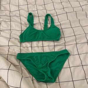 Women’s target green bikini